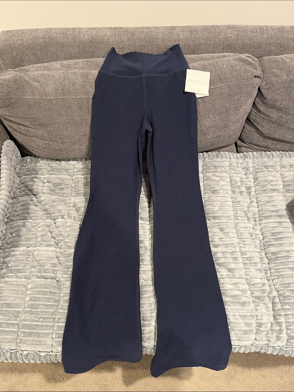Beyond Yoga Navy Flare Leggings